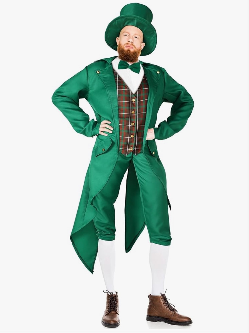 NWOT Leprechaun Tailcoat Blazer Set with Top Hat and Bow Tie
